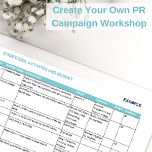 Create Your Own PR Campaign workshop
